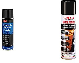 3M3M Pulitore a Base Citronella, 500 ml, 1 Pezzo & Ma-Fra, Decaflash, Spray Elimina Catrame, Colla e Residui Adesivi, Sicuro su Ogni Carrozzeria, 250mlMa-Fra