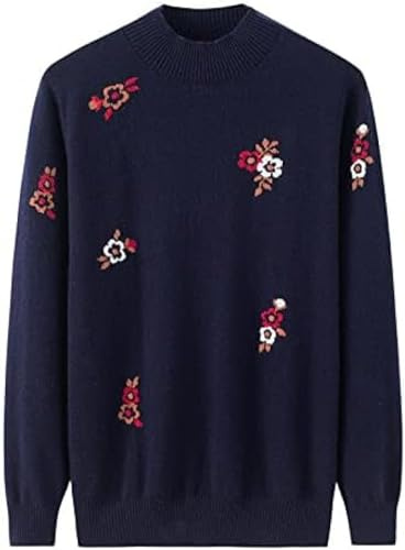 Höst Och Vinter Lös Pullover Höghalsad Cashmere Tröja Och Stickad Cashmere Tröja För Kvinnor