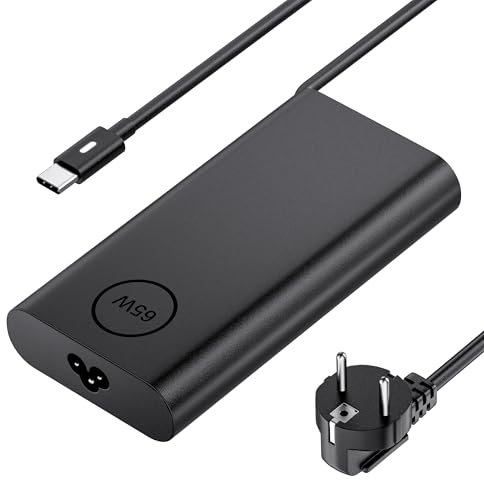 65W USB C Netzteil für Dell Ladekabel Laptop Ladegerät für Dell Latitude 5530 5420 5430 5520 5540 7420 7430 7440 7530 7330 Inspiron 14 16 7620 2in1 XPS 13 7390 2in1 Chromebook 3100 Laptop Netzteil