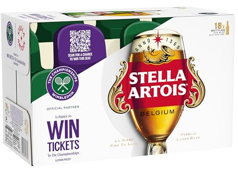 Stella Artois Belgium Premium Lager Beer Bottles 18 x 330 ml