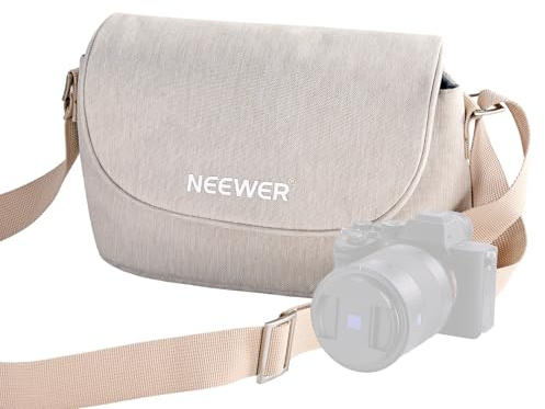 NEEWER Borsa a Tracolla per Fotocamera, Custodia Fotocamera da Viaggio Impermeabile, Leggera e Compatta per Fotografi, Compatibile con Sony Canon Nikon DSLR Lenti e Piccoli Accessori Fotografici, PB25
