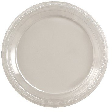 Club Pack of 240 Classic Clear Disposable Plastic Party Banquet Dinner Plates 9