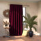 AmeliaHome Blackout Vorhang 140x245 cm weinrot 1 St. Kräuselband Verdunkelungsvorhang Blickdicht Fensterdekoration Dekoschal Dekorvorhang Blackout