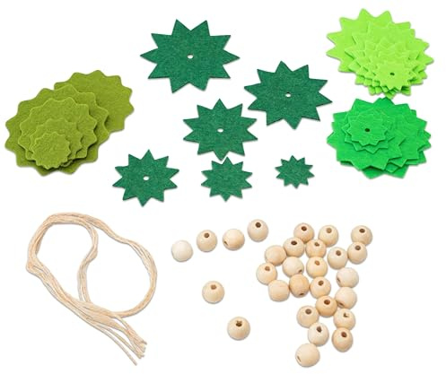 SUNYYSUE - Bastelset Filz-Tannenbäumchen, 4er-Set - Weihnachtsgeschenke