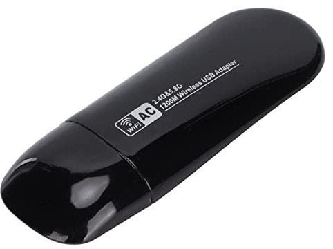 Adaptador WiFi USB, Tarjeta de Red Inalámbrica 1200M ZAPo W50S RTL8812AU, Doble Banda, Señal Fuerte, Función Ap de Alta Velocidad, Tarjeta WiFi USB3.0 para Android para Linux para Windows