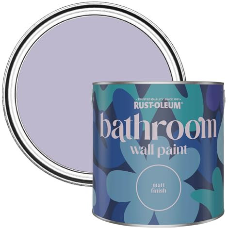 Rust-Oleum Purple Water-Resistant Bathroom Wall & Ceiling Paint - Wisteria 2.5L