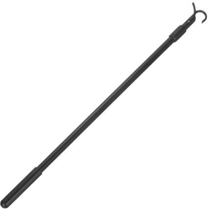 sourcing map 14-23 Draw Rod for Cordless Blinds, Telescopic Rod to Pull Window Shades Up and Down, Clothes Hanger Hook Pole, Aluminum Alloy Blinds Tilt Wand for Roller Shades, Black