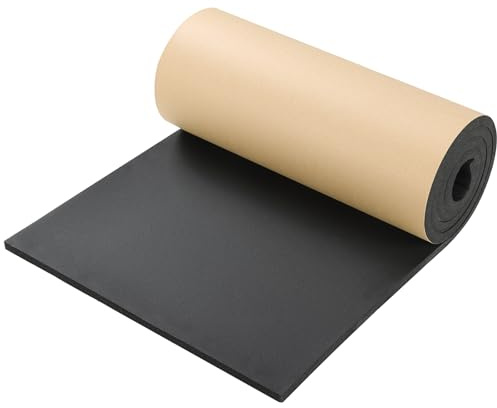 NATGAI 1.27cm T x 40.6cm W x 198cm L Adhesive Neoprene Foam Rubber Sheet