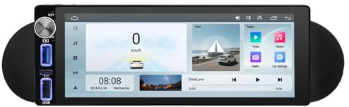 6.86'' AHD Multimedia GPS Sat Nav Navigation Navigator Canbus Auto Car Radio Stereo Player CarPlay Android Rear View Camera Parking System Compatible with V W New Beetle 1C 9C /OEM: 1C0035196
