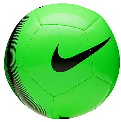 Nike Unisex's Pitch Team Soccer Ball Football Training, Green Strike/Black, 5, SC3992
