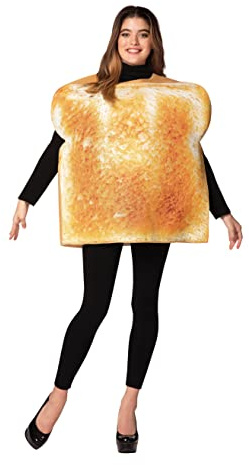 Rasta Imposta rostat bröd kostym skivat bröd grillad rostad brödrost mat melba flatbread Naan utklädnad cosplay festkostymer, vuxen en storlek
