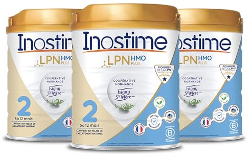 Inostime Lait Infantile LPN HMO Plus 2ème âge - Lot de 3