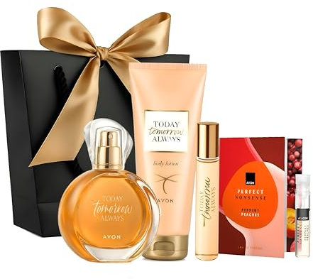 TTA TOMORROW 50ml Körperlotion 125ml Taschenspray 10ml Sinnliches Damen Duftset Sinnliches Duftset mit warmer Amber und Vanillenote