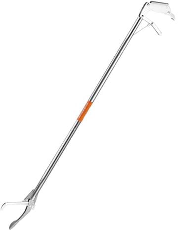 Pinzas Recogeserpientes Portátil Acero Inoxidable Herramienta de Agarrar Serpientes 1 Kit de Captura de Reptiles Herramienta de Manipulación de Serpientes Gancho Plegable Extendido para