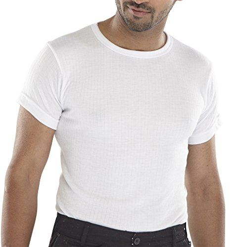 SHORT SLEEVE THERMAL VEST WHITE XXL