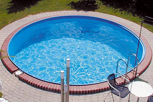 MYPOOL Premium Rundbecken Pool Set Ø 500 x 120 cm Tiefbecken Sandfilteranlage