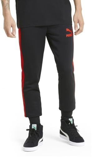 PUMA Iconic T7 Track Pant (Available in Big And Tall Sizes) Pantaloni da Ginnastica, Black, XL Uomo