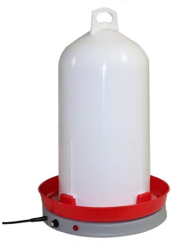 Hemel 2-teiliges Set Doppelzylindertränke (12 l) und Tränkenwärmer