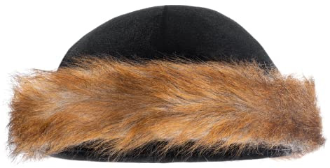 Dress Up America Mini Shtreimel - Jewish Fur hat - Great for Halloween, Purim and Year-Round - Traditional Jewish Headgear for Adults - Light Brown