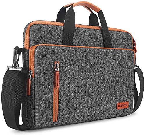 KIZUNA Laptop sleeve Bag 15.6 Inch Shoulder Messenger Case Water Resistant Handbag For 16 MacBook Pro/15.6 Lenovo Yoga 730/Ideapad 330S/15.6 HP EliteBook 755 G5/15.6 LG gram 15/Dell XPS 15