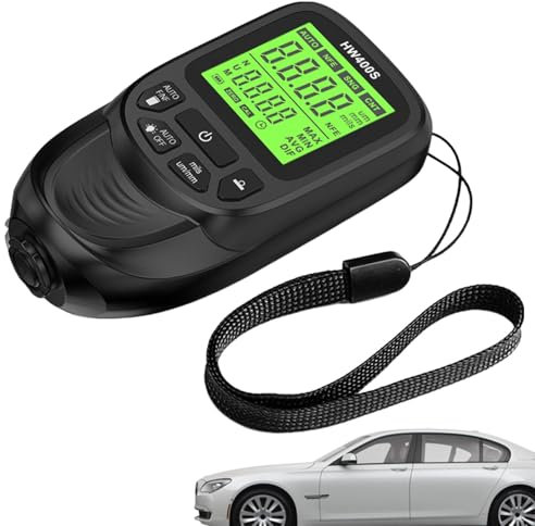 Digitales Schichtdickenmessgerät - Schwarz Farbdickenmessgerät,Tragbarer Lackdickentester,Lackdickenmessgerät Für Auto, Auto Karosserie Schichtdickenmessgerät 0 Bis 2000 Um, Lackmessgerät Für Auto