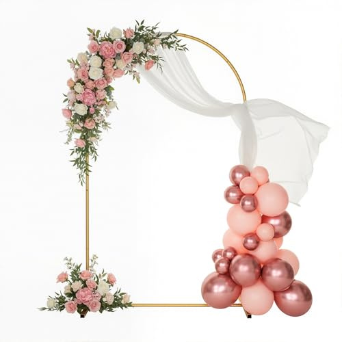 XRCHAA Arco Palloncini, 2M Metallo Arco di Nozze per Compleanno, Anniversario, Cerimonia di Nozze, Celebrazione, Laurea, Decorazione