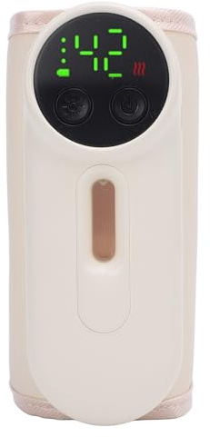 Hamwesh Chauffe-biberon, Chauffe-Lait Portable avec Veilleuse, Rechargeable par USB, Contrôle Précis de la Température pour le Lait Maternel et les Préparations, Compatible avec les Biberons de 70