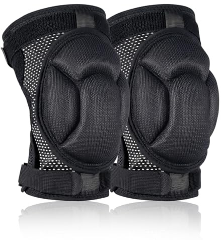 Hounyou 1 Pair Knee Pads Construction Work,Anti-Slip 20mm Thick Knee Pad for Gardening House Cleaning, Construction, Flooring