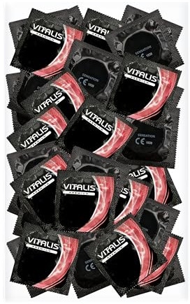 100 Premium Preservativi Vitalis Sensation – Dotted e coste per massima stimolazione
