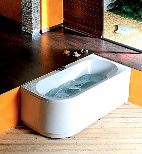 Raumsparwanne ASTRA R 165x80cm, Ausführung Rechts, mit Wannenschürze und den Wannenfüssen