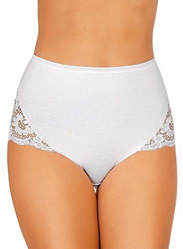 JADEA - CULOTTA Pizzo Art. 07 - Confezione da 6 Pezzi - Disponibile nei Colori Bianco e Nero