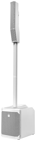 Electro-Voice Evolve - Sistema de Altavoces de Columna portátil de 30 m con Mango ergonómico de Aluminio, subwoofer de 10 Pulgadas y Amplificador de Clase D (Blanco)
