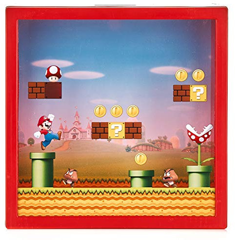 Super Mario Sparschwein - Offiziell lizenziertes Nintendo-Sparschwein, Geschenk für Mario Bros-Fans, 18 cm (7)