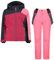 CMP 33W0605 Girls' Twill Ski Suit (Fuchsia/Anthracite, 176)