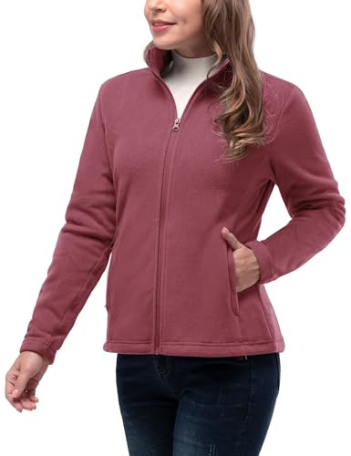33,000ft Womens Fleece Jackets Ladies Lightweight Warm Full Zip Coat