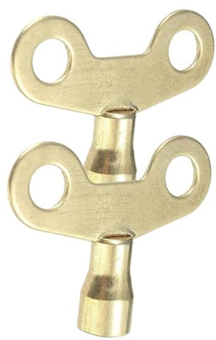 Lot de 2 clés de purge universelles en laiton massif pour radiateur, clé de purge de radiateur, clé de purge pour radiateurs, clé de radiateur 6 mm pour ventilation et purge de radiateurs