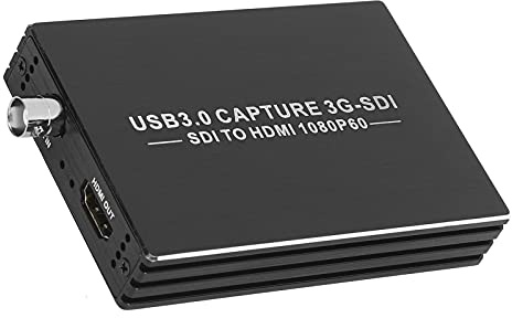 Tomantery Tarjeta de Captura de Video USB3.0 Tarjeta de Captura Compatible con SDI a de Alta Definición para Programas de Producción de Estaciones de TV, Monitoreo de Seguridad, Grabación de