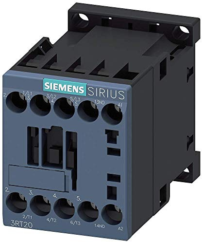 Siemens 3RT2016-1AP01 Contactor, AC-3, 4Kw/400V, 1No, AC 230V, 50/60 Hz, 3-Pole, Sz S00 Screw Terminal, White