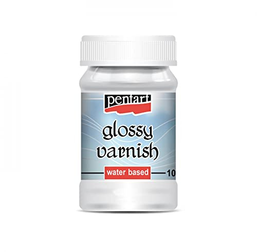 Pentart 1463 - Barniz brillante (100 ml, base de agua), multicolor