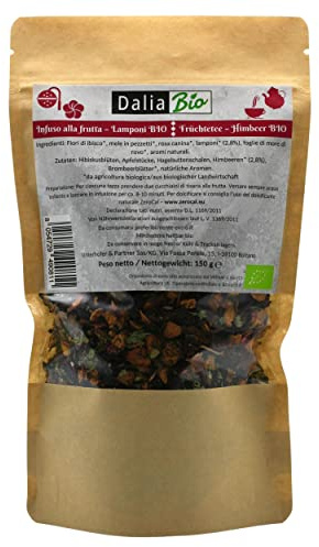 Infuso alla Frutta - Lamponi BIO 150 g | Qualità Premium | Prodotto in Italia