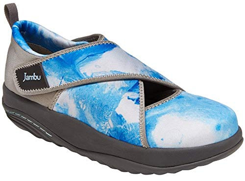 Jambu Millie Veganer Damen-Schuh mit Wippe, umweltfreundlich, dehnbar, Blau, 40 EU