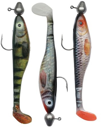 Abu Garcia Svartzonker McPrey Prerigged, Fishing Hook, Soft Lures, Predator Fishing, Pike, Unisex, Assorted, 22g | 120mm