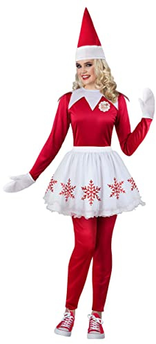 Elf On The Shelf Lady Elf Adult Costume | Medium