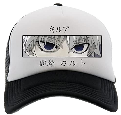 Enigmae Hunter X Hunter Killua Eyes Baseball Kappe Hut Unisex Männer Frauen Schaum Vorne Mesh Zurück Schwarz Cap Foam Front Mesh Back
