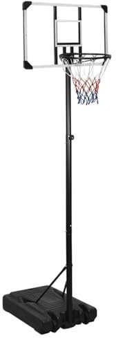 ARKEM Basketballständer Transparent 235-305 cm Polycarbonat Basketballkorb Outdoor