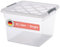 Blumtal Aufbewahrungsbox mit Deckel 32L aus Kunststoff - Aufbewahrungsboxen 36,5x36x26,5 cm - Boxen Aufbewahrung aus 100% Neumaterial & Verschlussclips - Plastik Box mit Deckel Kunststoff 1er Set