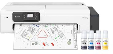 Canon imagePROGRAF TC-21M – Multifunction Printer| 24 Large Format Poster & Plotter Printer - Automatic Roll & Cut Sheet Paper Feeder, USB, Wi-Fi, LAN,White