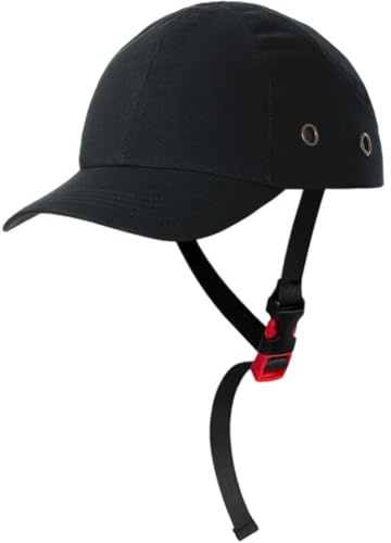 HiyyFloy Gorra De Béisbol Antigolpes, Casco De Seguridad Ajustable con Forro, Transpirable Y con Protección para Cabeza, Estilo Béisbol para Hombres Y Mujeres.