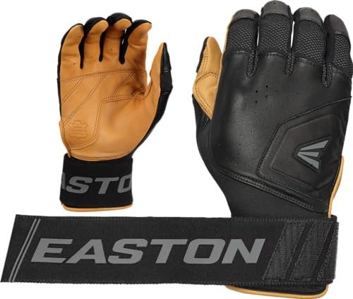 Easton MAV PRO Baseball-Schlaghandschuhe, Karmel/Schwarz, Größe XL