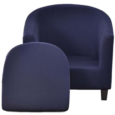 JUNLEBUYI 2 Pezzi Copripoltrona 1 Posto Elasticizzato Copripoltrona Da Cocktail Chesterfield Rimovibile Lavabile Per Bancone Soggiorno Tullsta Camera Da Letto Bar (1#)